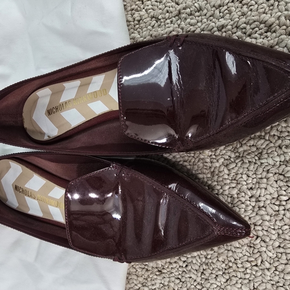 Nicholas Kirkwood Women's Burgundy Beya Loafers